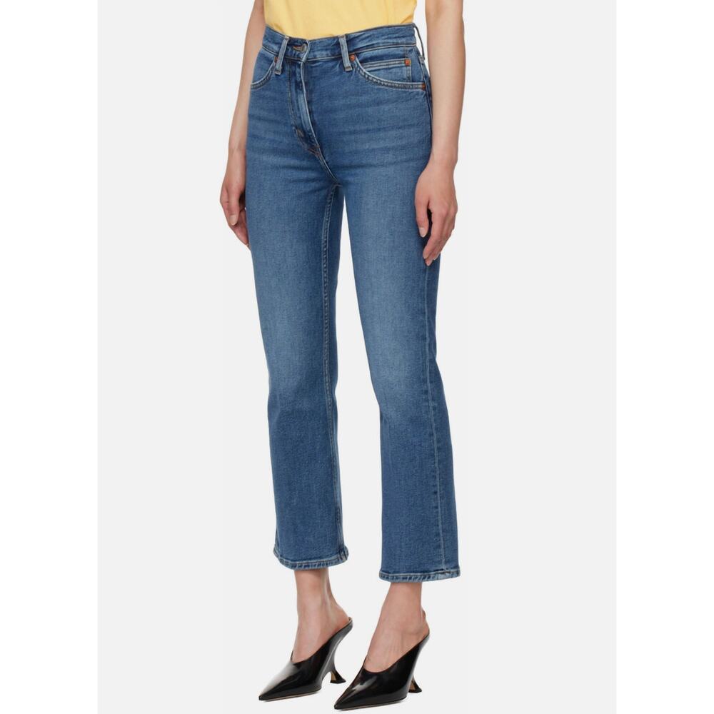 RE/DONE NWT Evereve 70's Crop Boot Denim Jean in Mid 70's Wash // 26